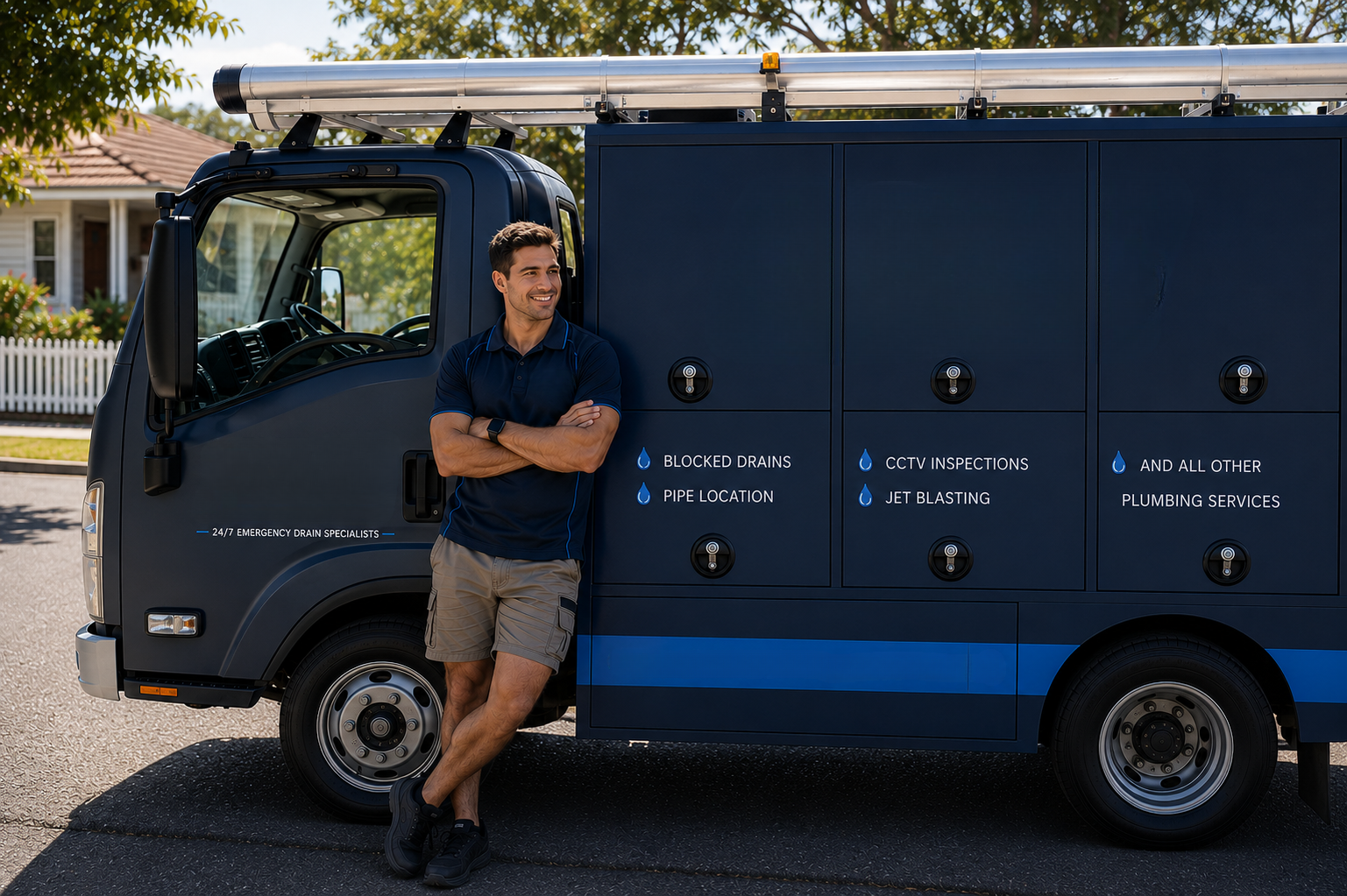 Plumber with Camden South Blocked Drains van